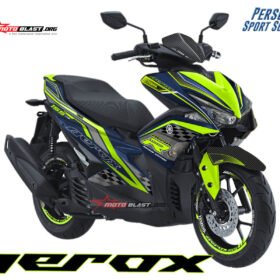 Decal Stiker Yamaha AEROX 155 VVA BLUE TECHNO